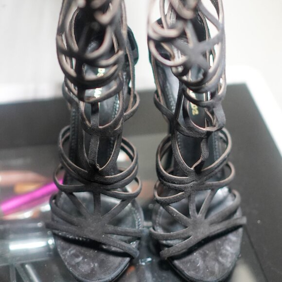 Dsquared2 Runway SS2015 Laser Cut Suede Gladiator Boots - Picture 4 of 8